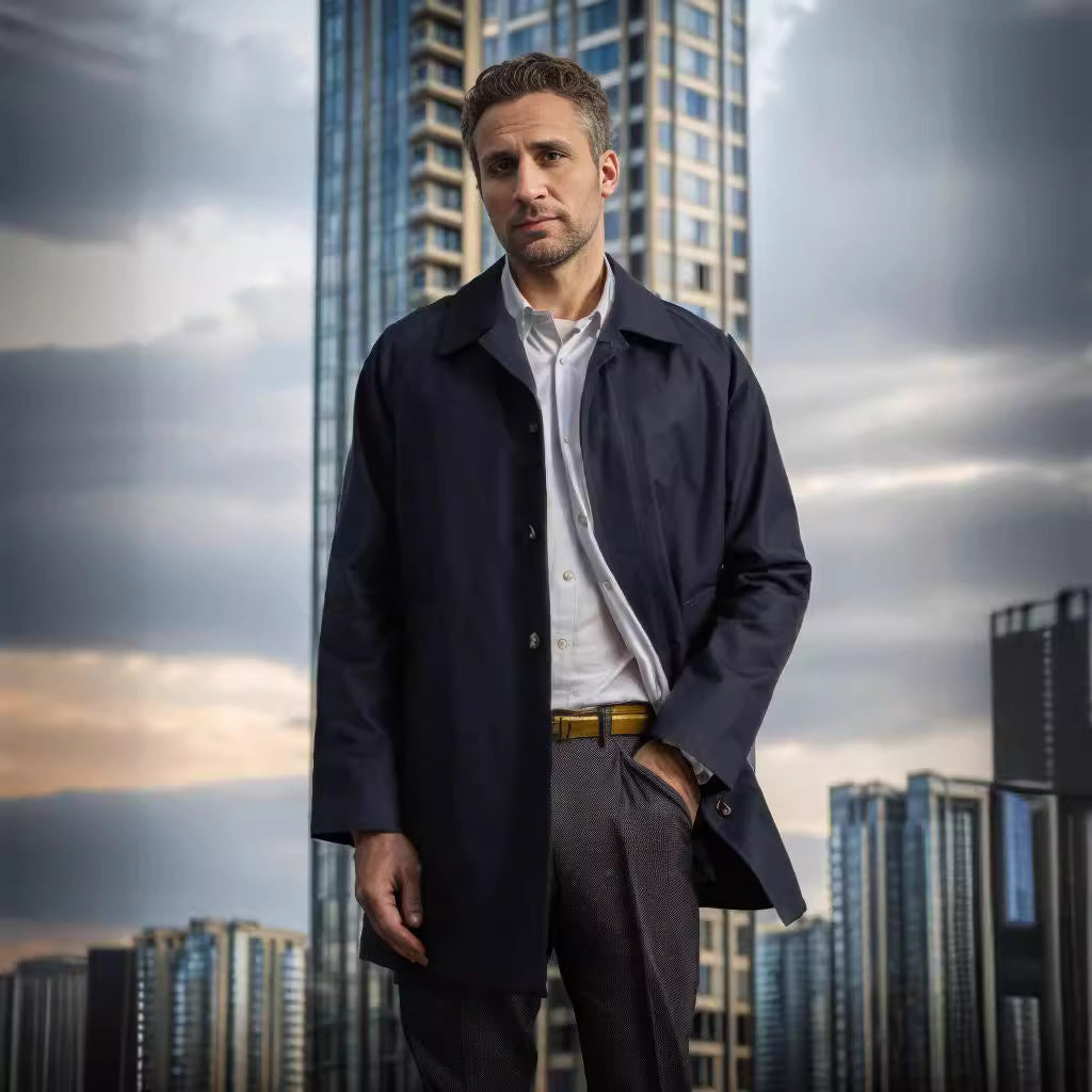 Herren Wetterjacke Übergangsjacke Wasserdicht mit Taschen
