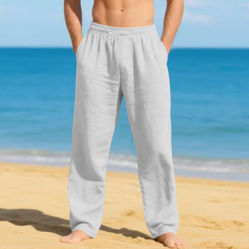 Herren leichte Strandhose mit verstellbarem Bund BerlinGlamour 

→ Herren leichte Strandhose, einzig verstellbarer Bund, Berliner Glamour