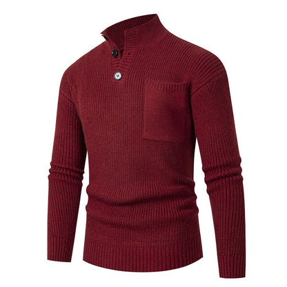 Herren Pullover Modisch Mit Brusttasche Hochwertig