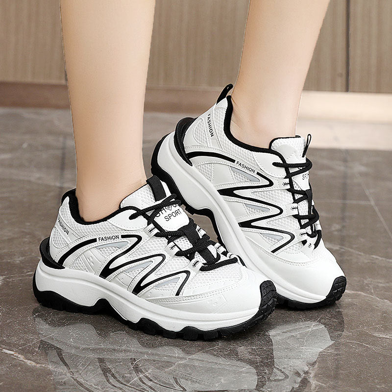 Wanderschuhe Damen Sportlich Atmungsaktiv Laufsohle Rutschfest