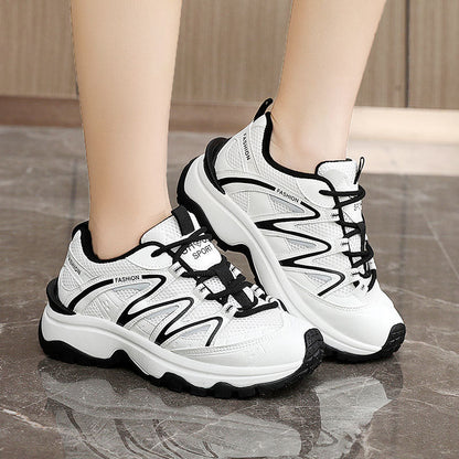 Wanderschuhe Damen Sportlich Atmungsaktiv Laufsohle Rutschfest
