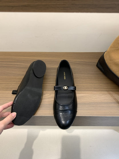 Damen Ballerinas Elegante Mary Jane Schuhe Mit Riemchen Komfortabel