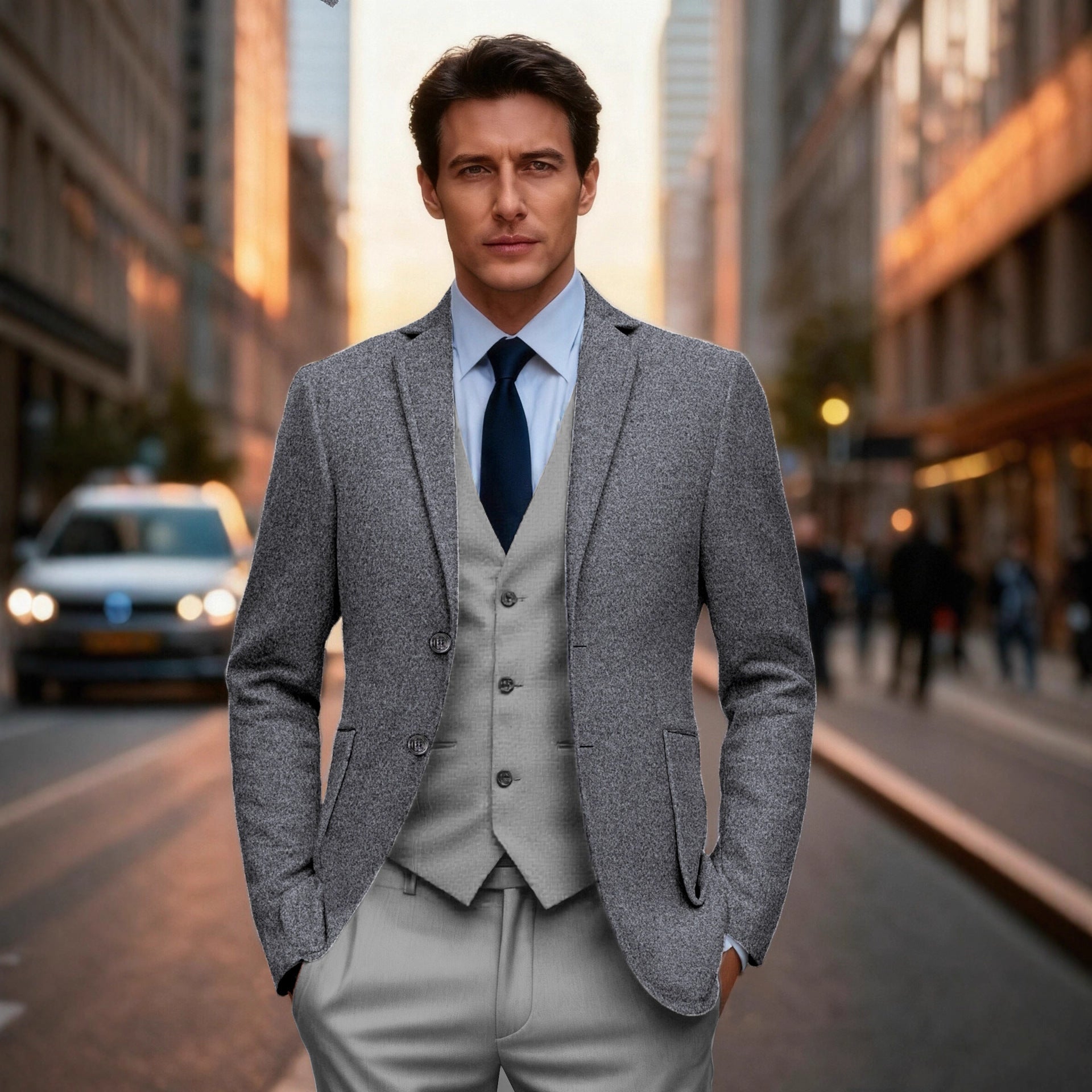 Herren Blazer Einreihig Klassisch Slim Fit - BerlinGlamour