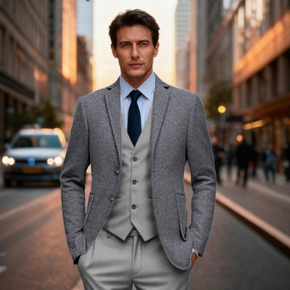 Herren Blazer Einreihig Klassisch Slim Fit - BerlinGlamour