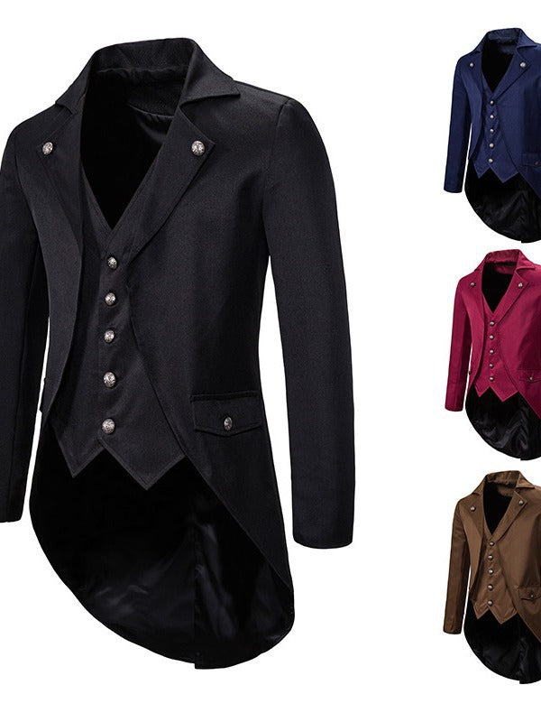 Herren Anzugmantel Elegant Asymmetrisch Modern