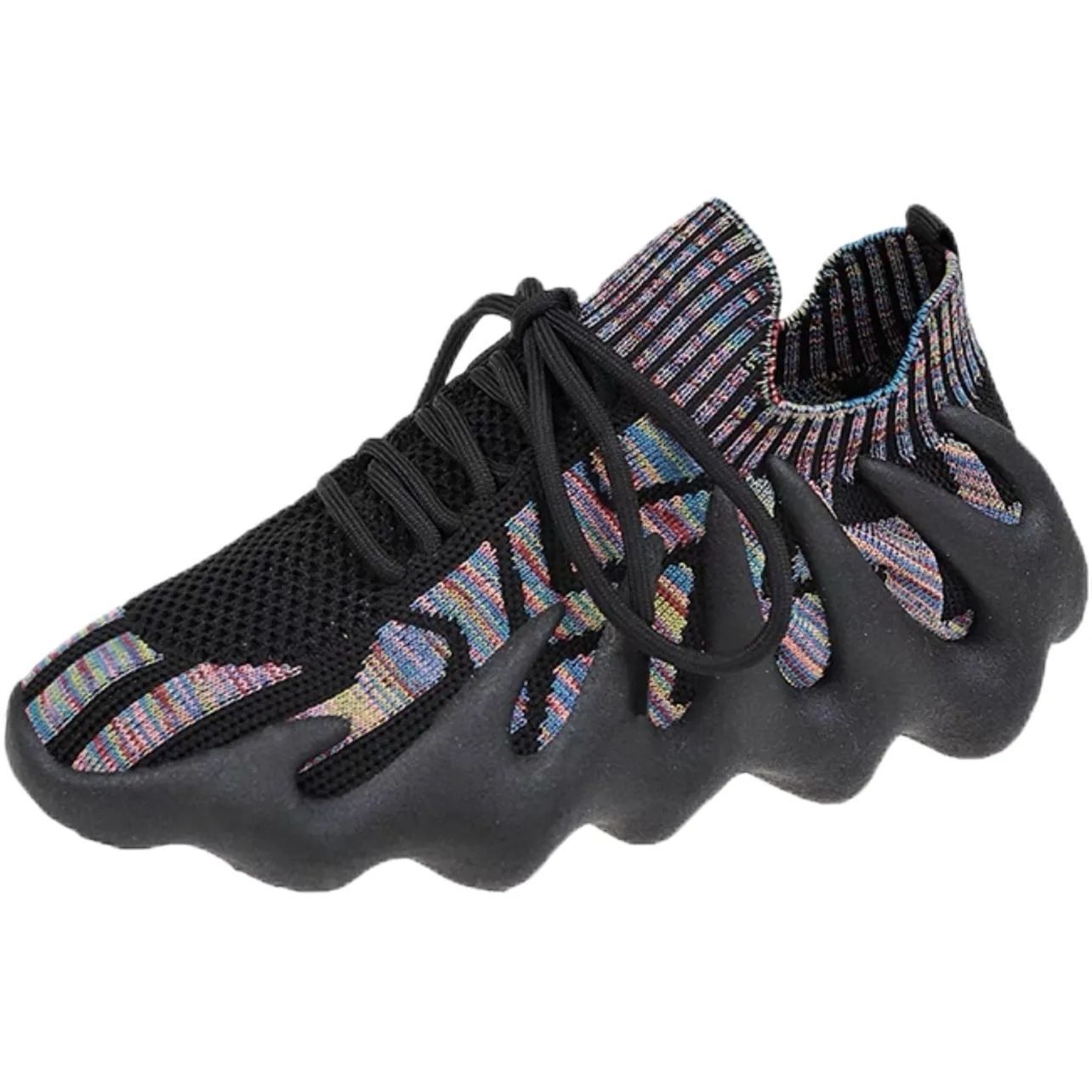 Damen Sneaker Sportschuhe Stretch Obermaterial Rutschfest