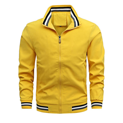 Herren Freizeitjacke Sportlich Modern Stehkragen