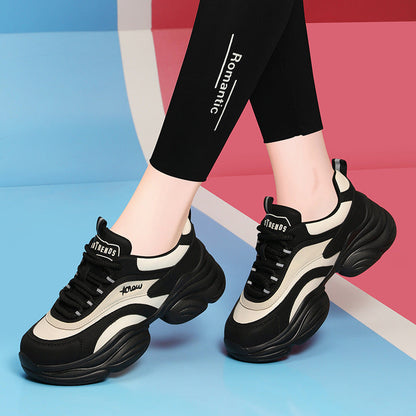 Damen Sneaker Sportlich Chunky Rutschfest Bequem