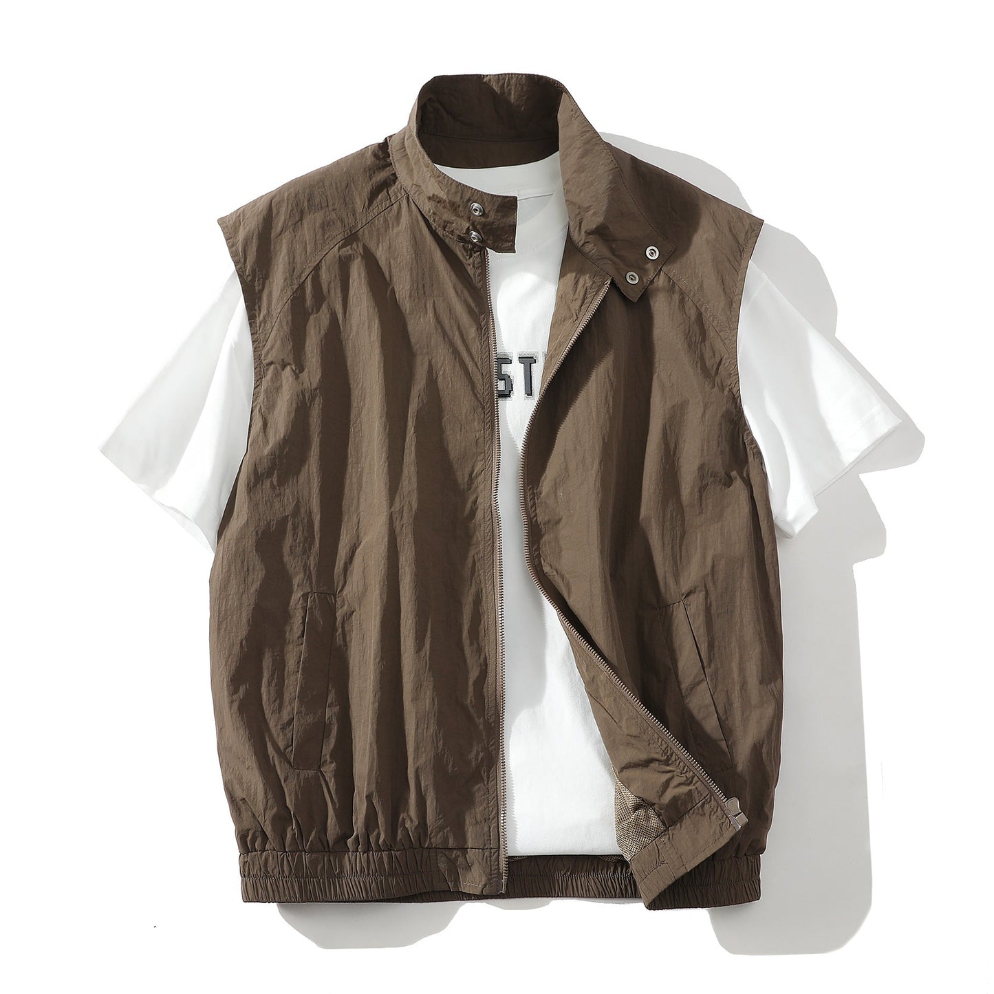 Herren Ärmellose Jacke Modern Sportlich Trendy