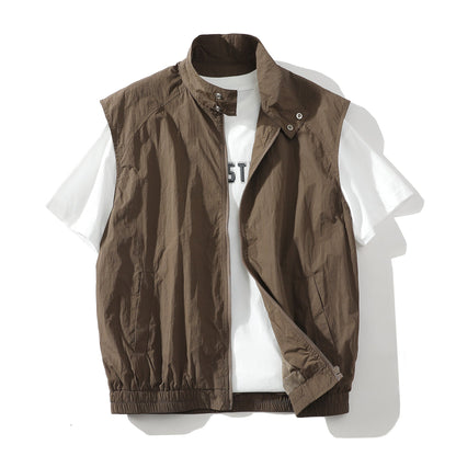 Herren Ärmellose Jacke Modern Sportlich Trendy