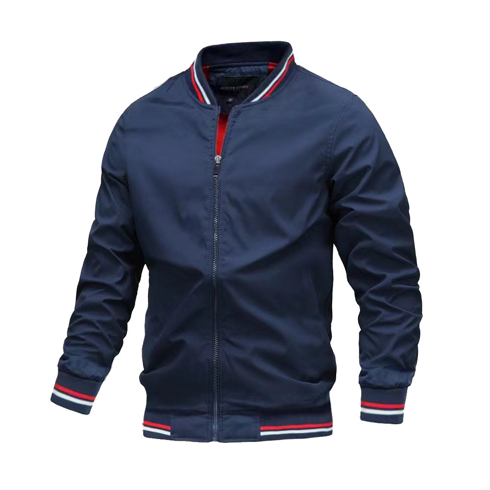 Leichte Bomberjacke Stehkragen Modern