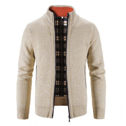 Herren Strickjacke Warm Isoliert Winterjacke Modern