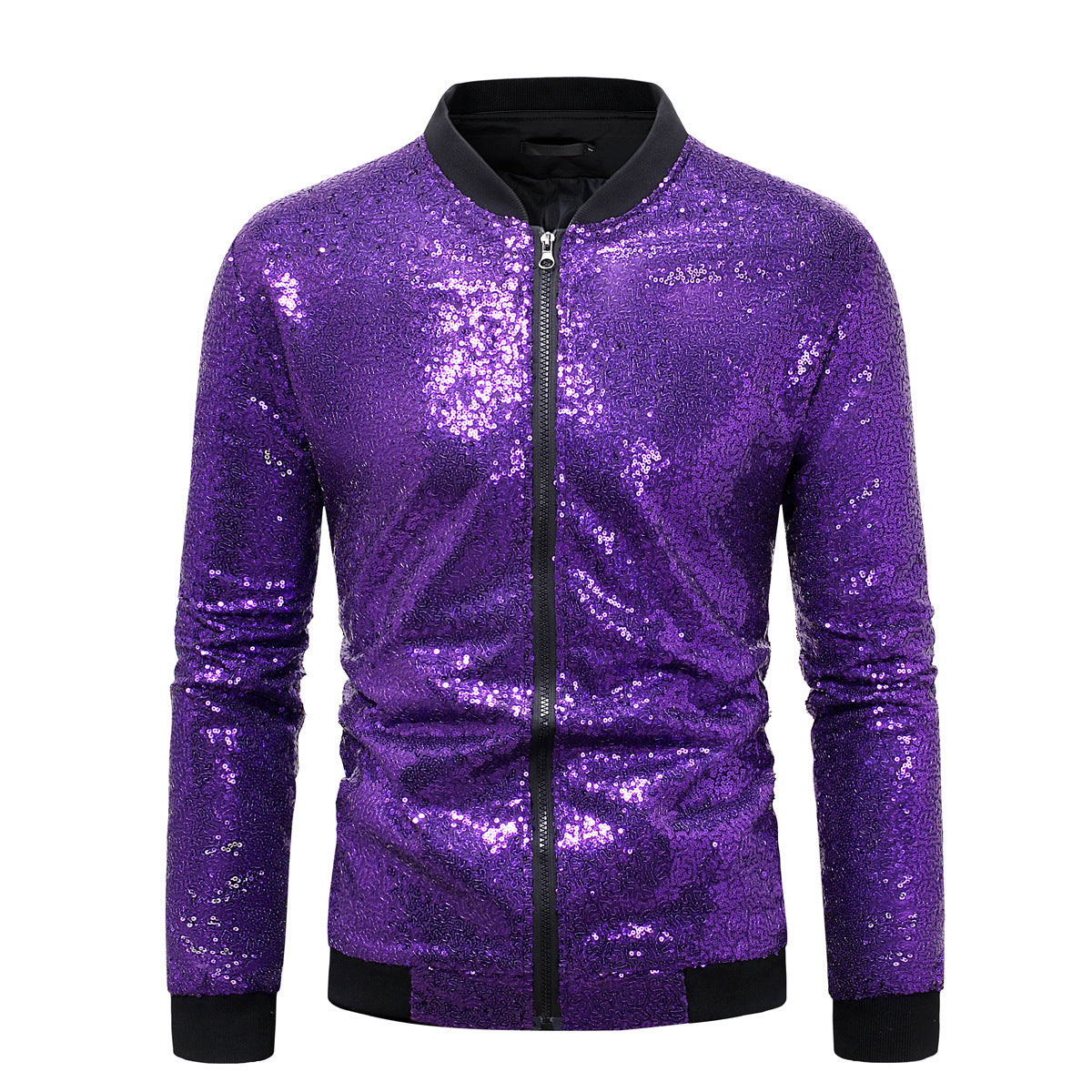 Herren Blazer Sportlich Glitzernd Mit Pailletten