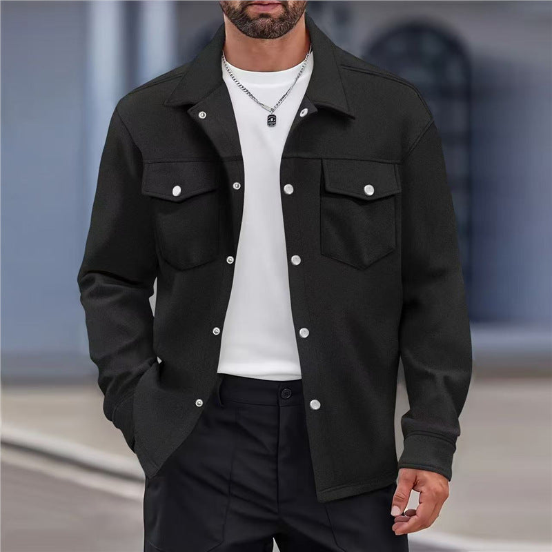 Herren Freizeitjacke Modern mit Vieltaschen und Knöpfen