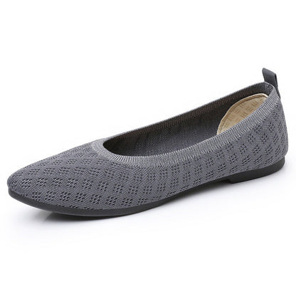 Damen Strick Schuhe Bequem Warm Winter