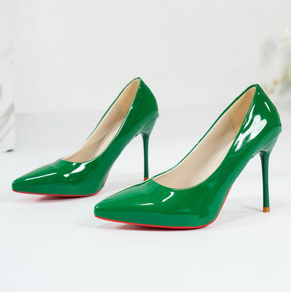 Damen Pumps Hochhackig Glänzend Elegant Schuhe