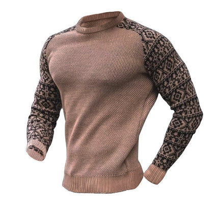 Herren Pullover Strick Grafikmuster Modern Berlin