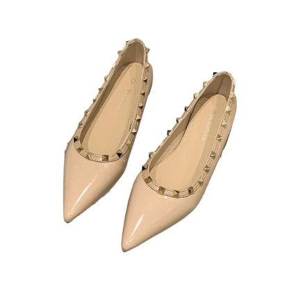 Elegante Damenballettschuhe mit Zierverzierung und schmaler Form