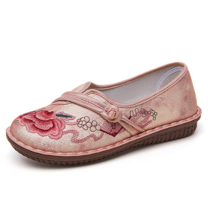 Damen Slipper Bequem Floralmuster Elastisch
