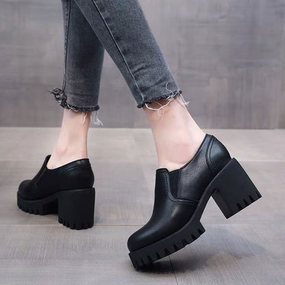 Damen Plateau-Stiefeletten Moderne Rutschfeste Sohle Schuhe