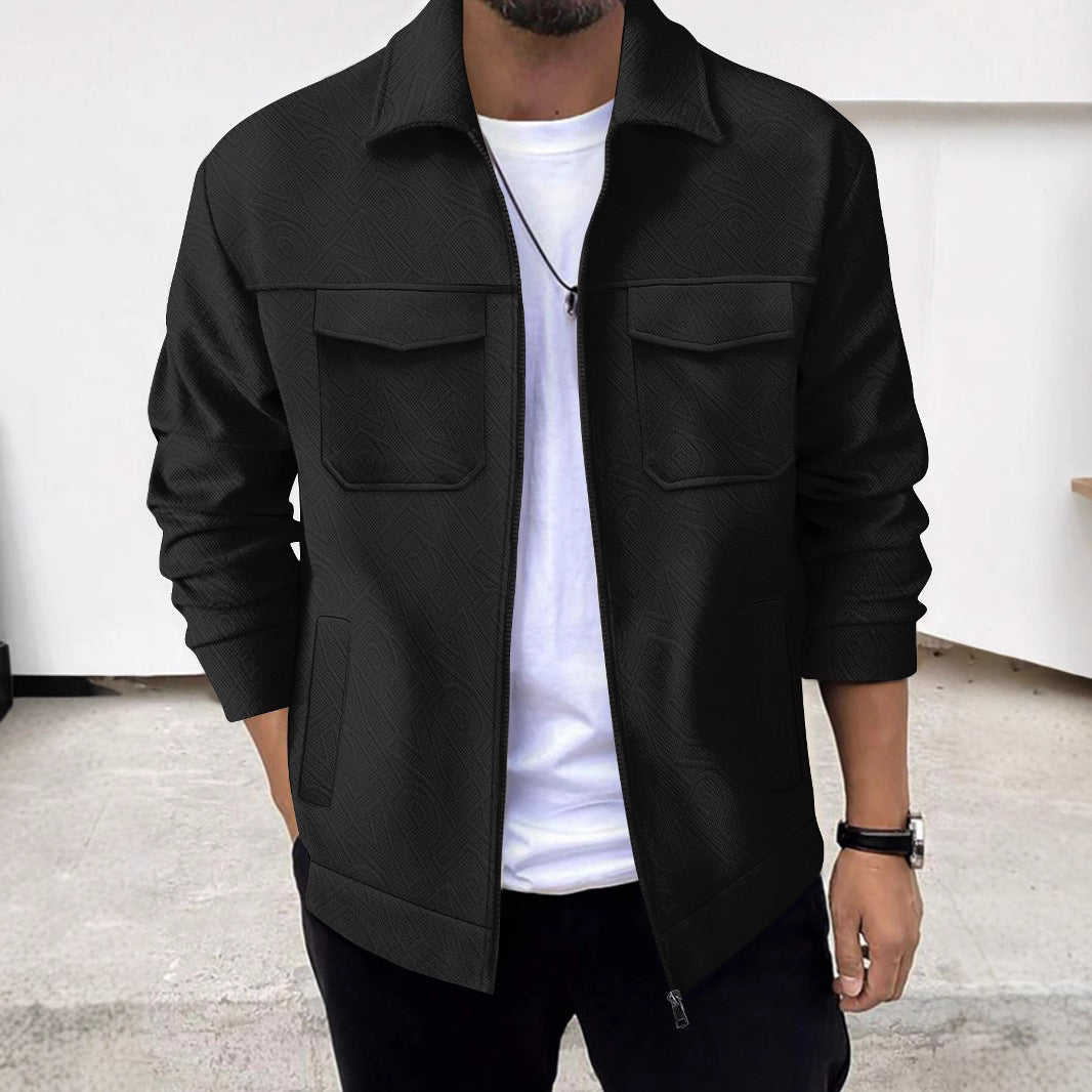 Herren Jacke Modern Stylisch Mit Taschen