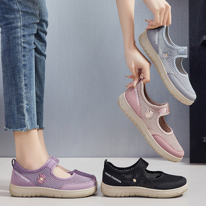 Damen Freizeitschuhe Bequem Luftig Verstellbar