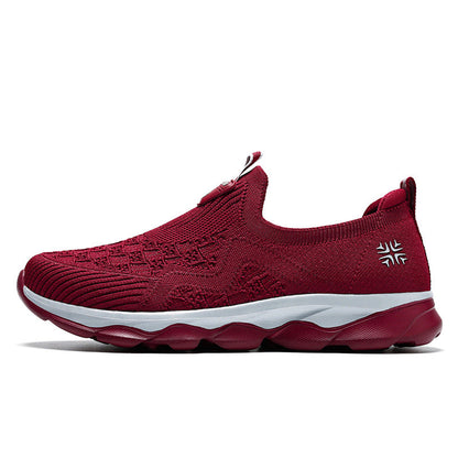 Damen Sneaker Atmungsaktiv Bequem Laufsohle Slip-On