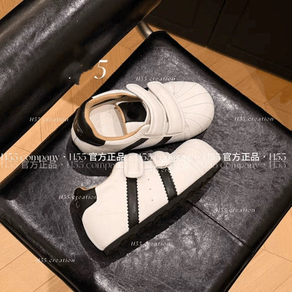 Damen Sneaker Komfortabel Klettverschluss Modern