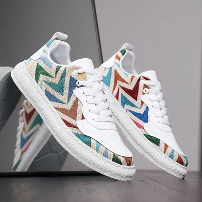 Damen Sneaker Geometrisch Moderne Laufsohle Robust