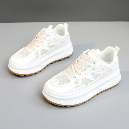 Damen Sneaker Sportlich Atmungsaktiv Mit Fußbett