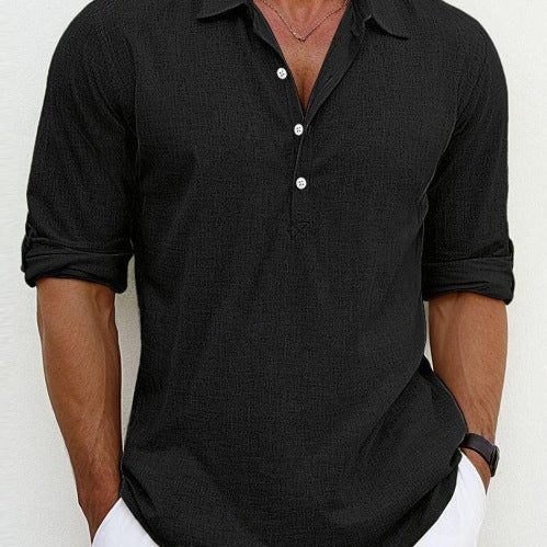 Herren Langarmhemd Modern Berlin Stil