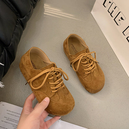 Damen Schuhe Bequem Wildleder Braun Komfort - BerlinGlamour