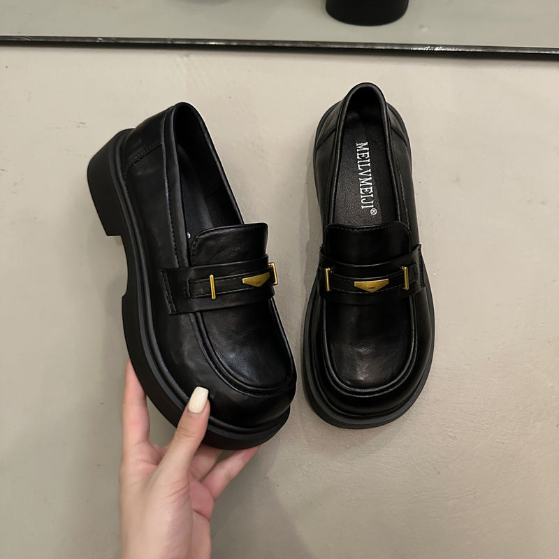 Damen Mokassins Schuhe Modisch Gold Dekor Rutschfest - BerlinGlamour