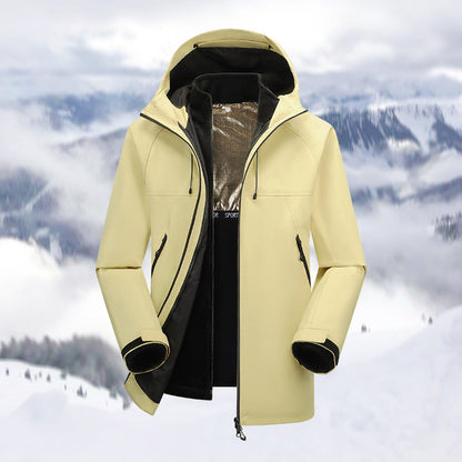 Herren Outdoor Jacke Winddicht Wasserabweisend Funktionstasche