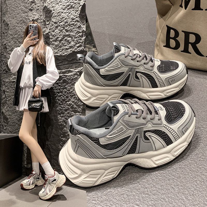 Damen Sneaker Atmungsaktiv Chunky Bequem Sportlich - BerlinGlamour