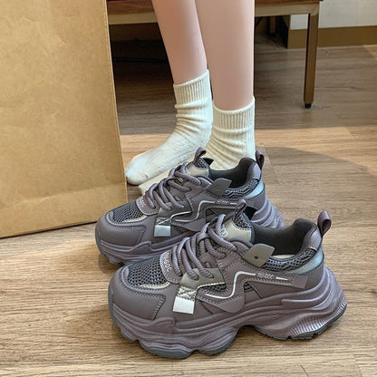 Damen Sneaker Leicht Mesh Bequem Laufsohle