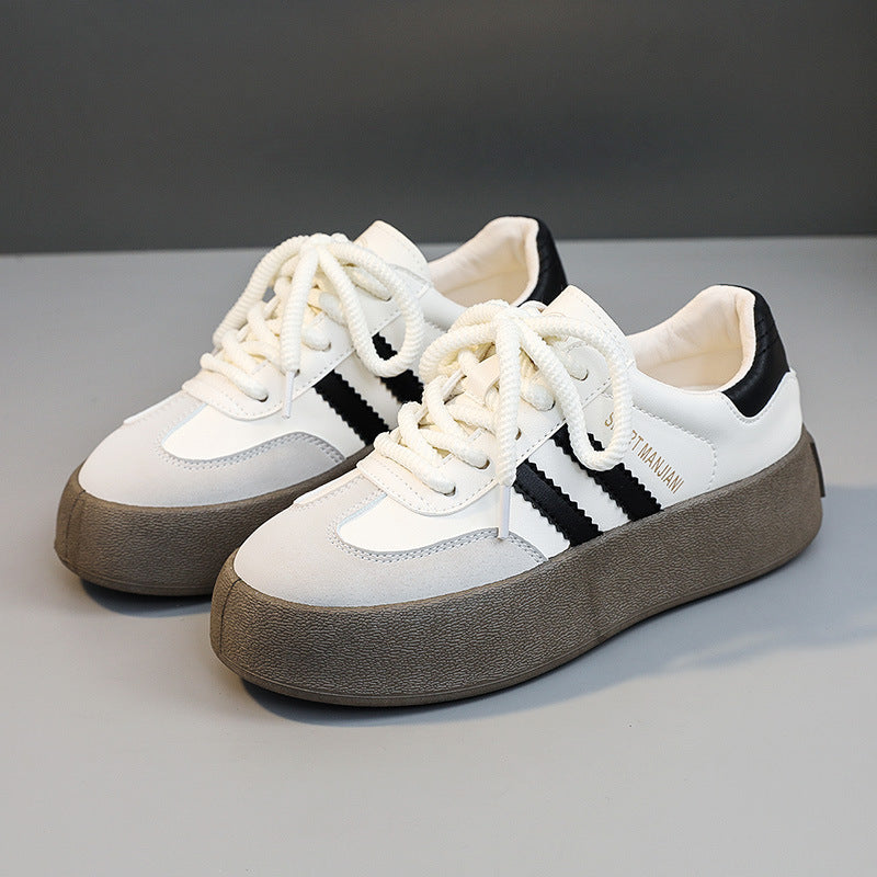 Damen Sneaker Modisch Platte Schnitt Auffällig