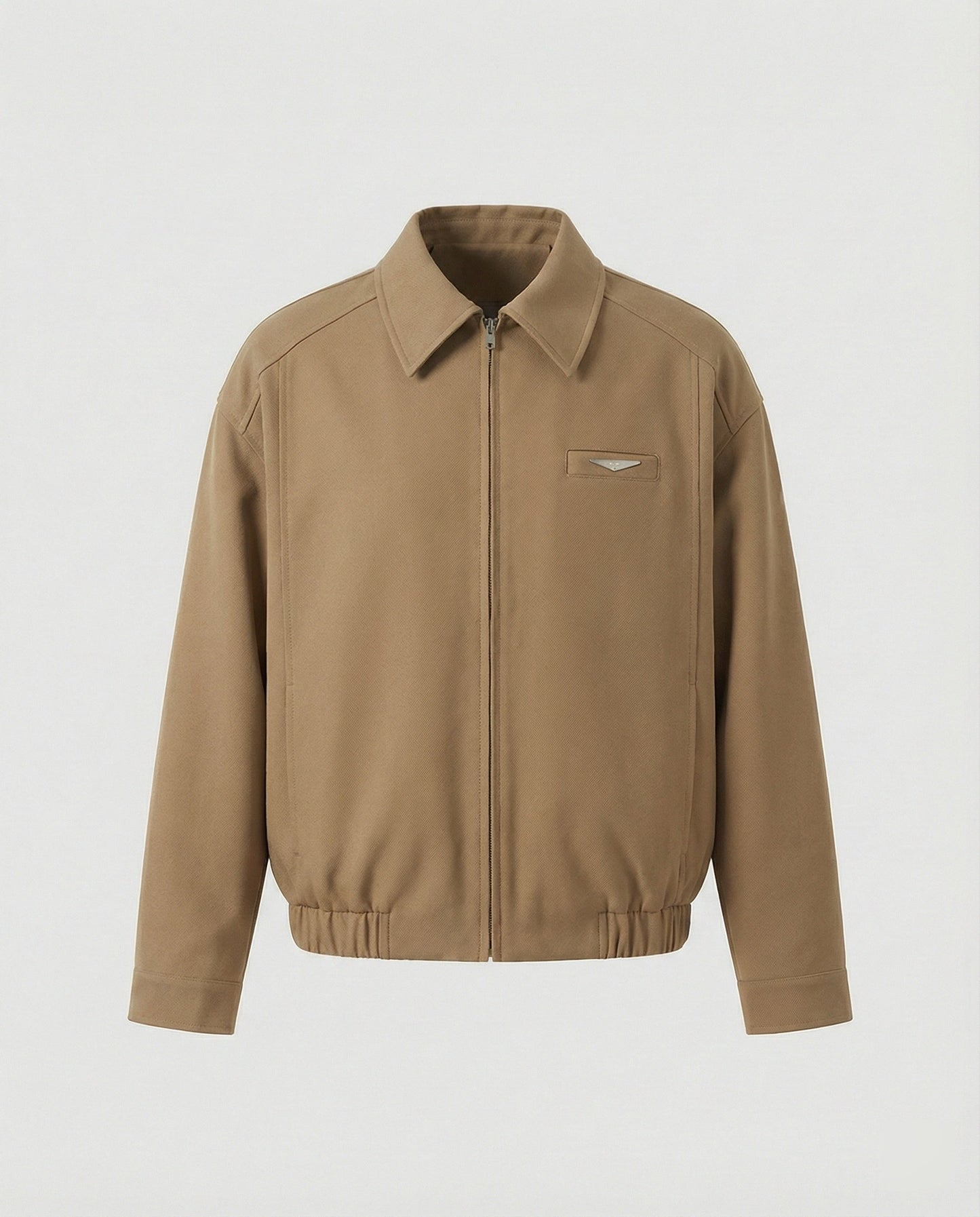 Herren Kurzjacke Vintage Look Khaki Baseball Stil