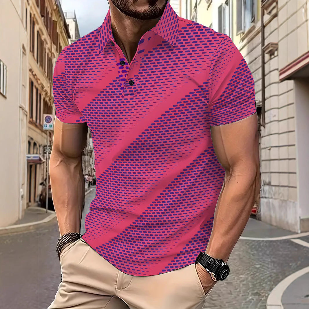Herren Poloshirt Modern mit Grafikdruck - BerlinGlamour