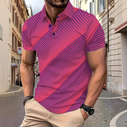 Herren Poloshirt Modern mit Grafikdruck - BerlinGlamour