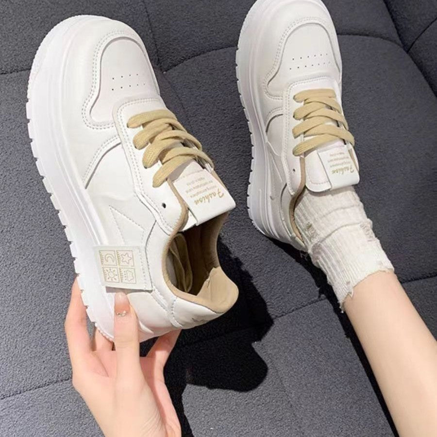 Damen Plateau Sneaker Hoch Bequem Atmungsaktiv