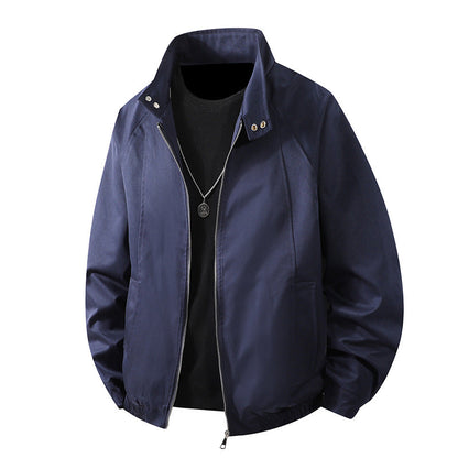 Herren Windbreaker Jacke Wasserdicht Mit Kragen Elastisch