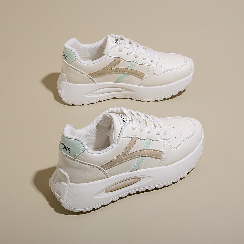 Damen Sneaker Sportlich Plattform Atmungsaktiv Komfortabel