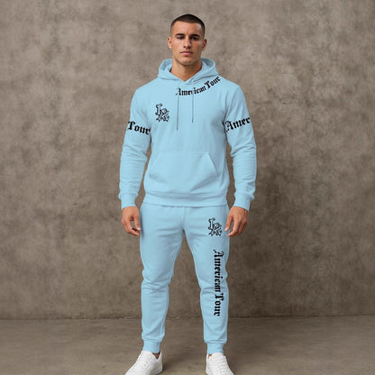 Herren Hoodie Set Jogginghose Streetwear Sportlich
