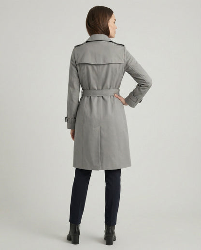 Damen Trenchcoat Groß geschnitten mit Taillengürtel Modern