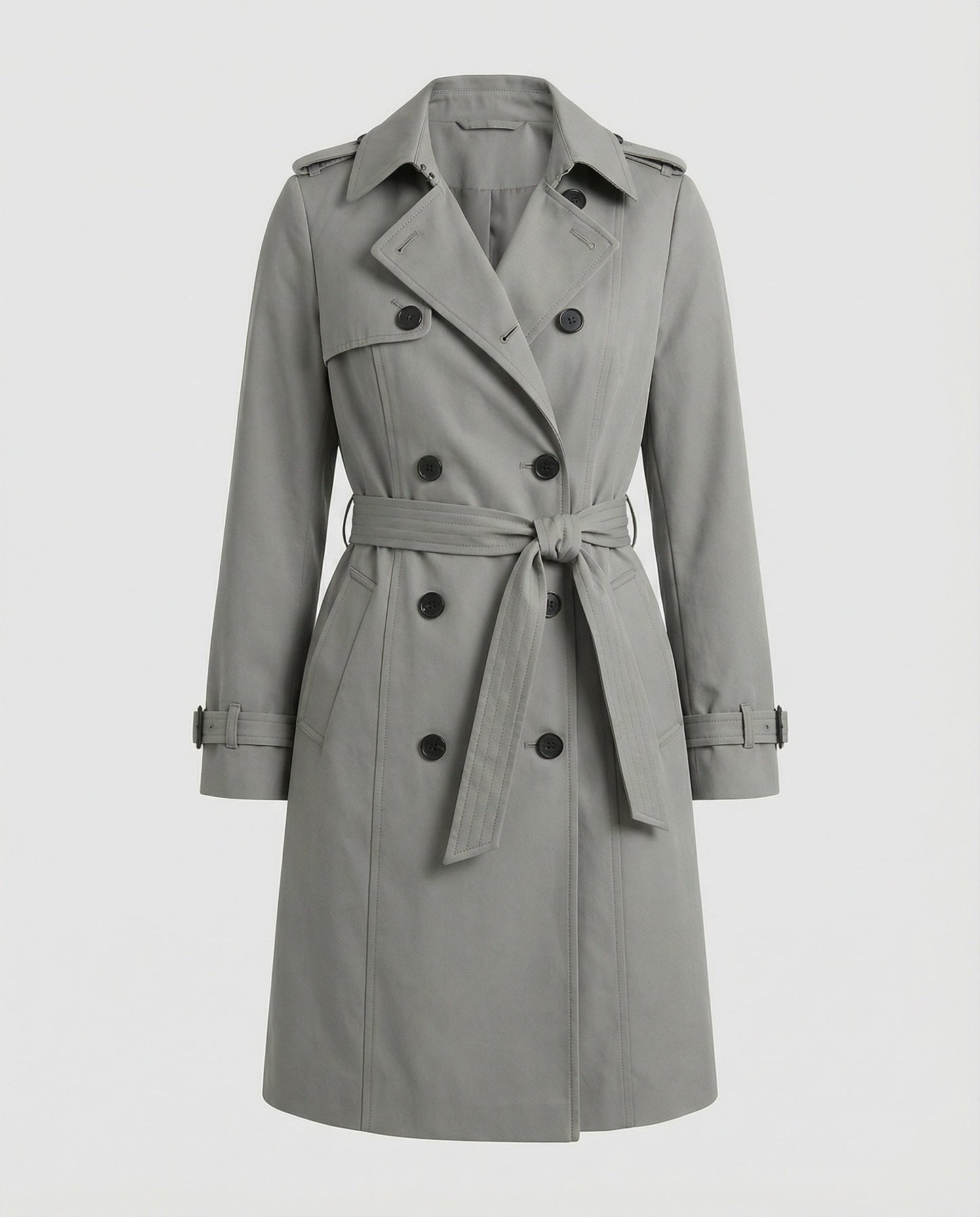 Damen Trenchcoat Groß geschnitten mit Taillengürtel Modern