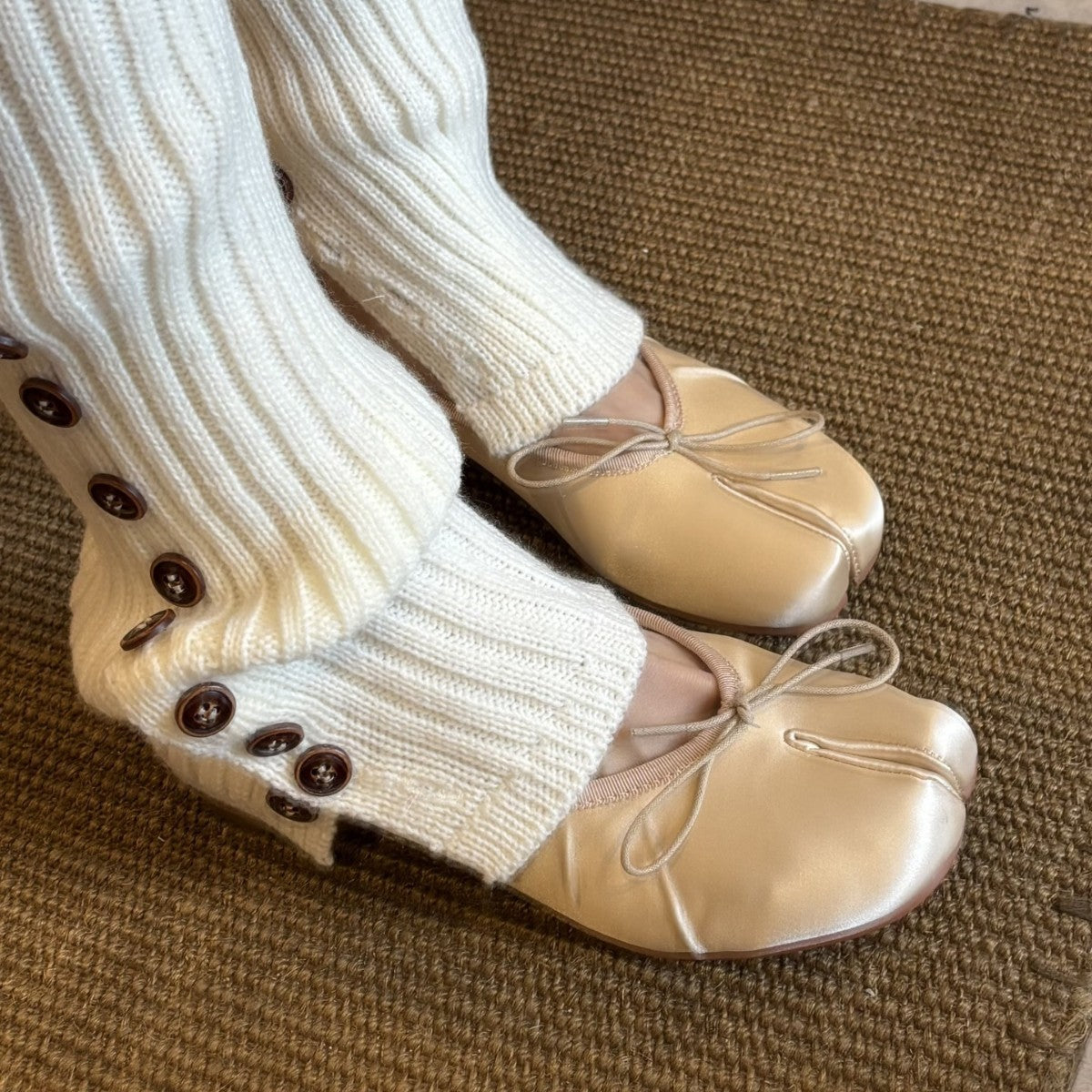 Damen Ballerinas Weich Satin Schuhe Modern