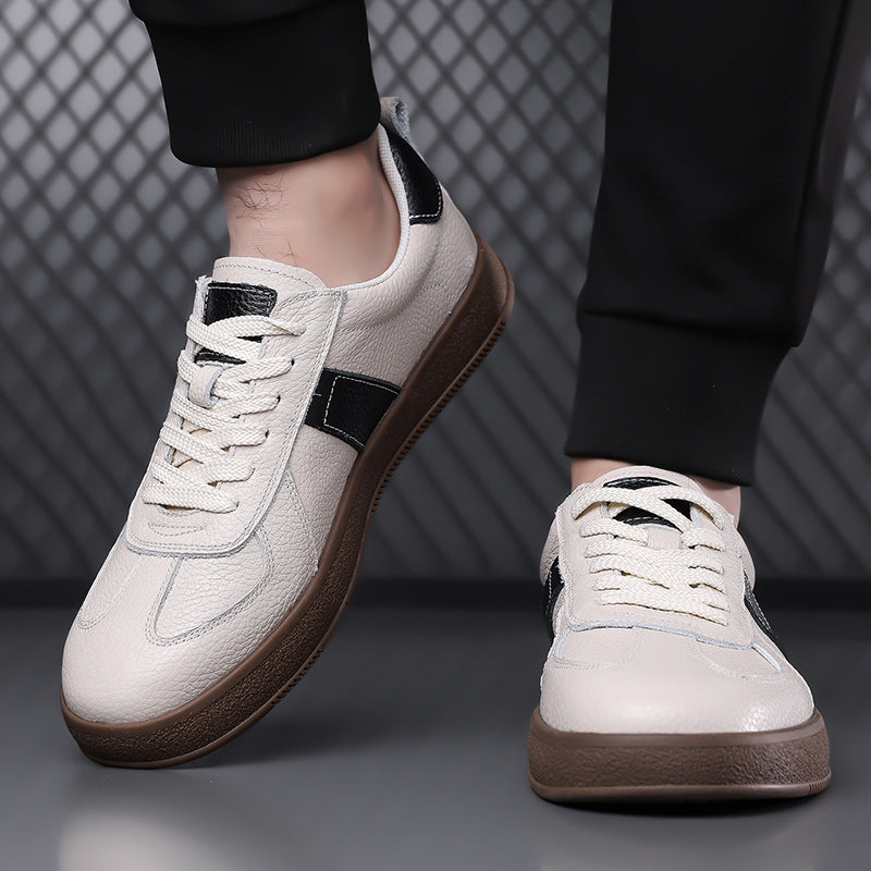 Damen Sneaker Leder Elegant Rutschfest