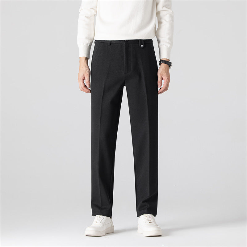 Herren Freizeithose Strukturmuster Elegant Bequem