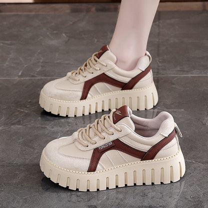 Damen Sneaker Chunky Bequem Sportschuh Weite Sohle